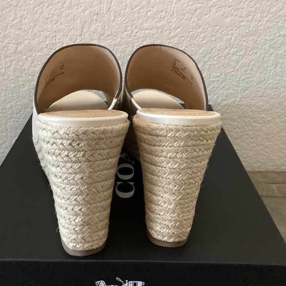 COACH Gloria C Slide Espadrille Wedge Sandals, size 9 - Picture 9 of 13
